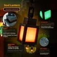 thumbnail image 4 of 1Pcs Pixelated Lantern Night Light, 16-Color LED Rechargeable Mood Lamp with Remote & Touch Switch, Wall Mounted/Desktop Table Light for Bedroom Game Room Home Decoration 2026 Xmas Gift (Q), 4 of 7