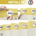thumbnail image 2 of AllWays Plaza No Hook Shower Curtain with Snap in Liner Set Less Time Yellow Waffle Shower Curtain for Bathroom 75" L x 72" W Yellow, 2 of 14