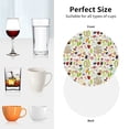 thumbnail image 6 of Honeii Fall Animals Print Leather Coaster Set of 4, Ideal for Safeguarding Your Furniture from Drinks Spills and Effortless Cleanup-Round Shape, 6 of 6