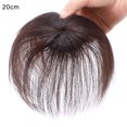 thumbnail image 1 of CAROOTU Clip-On Hair Topper Straight Extension Cover White Sparse Hair Hairpiece, 1 of 6