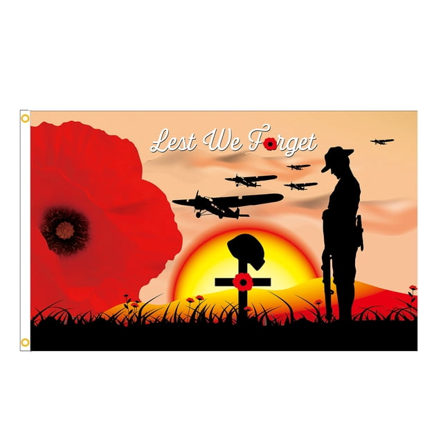 Tapiz para colgar en la pared Lest We Forget, poliéster, 100 x 150 cm
