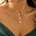 thumbnail image 2 of Colliers pour Femmes Collier de Perles pour Femmes Collier Charme Collier Ras du Cou Collier de Perles Collier de Mariage Bijoux de Bal Cadeaux Tendance pour Femmes, 2 of 6