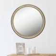 thumbnail image 7 of Creative Co-Op Round Wood Framed Wall Mirror, Natural and White, 7 of 7