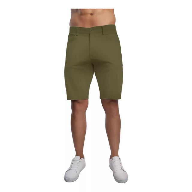 Short Para Hombre Bermuda De Gabardina Comodo Algodon Playa