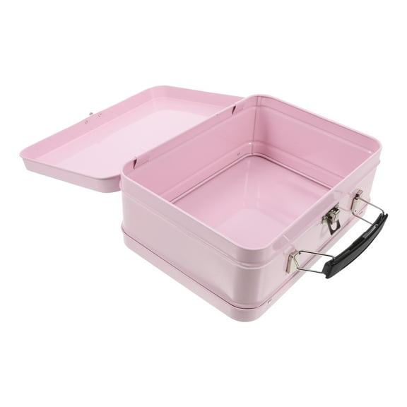 WORGEOUS Mini Suitcase Party Box Decorative Storage Container for Wedding Accessories Party Decorations Candy Vintage Tin Box with Lid