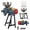 Blue, variant on Electric Grain Mill Grinder, 3000W 110V Commercial Electric Feed Mill Dry Grinder with Funnel, Corn Grinder for Cereals, Corn