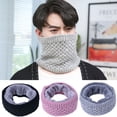 thumbnail image 1 of SPRING PARK Women Winter Breathable Neck Warmer Gaiter Soft Thick Knitted Circle Scarf Windproof for Outdoor, 1 of 6