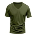 thumbnail image 3 of Mfakffe Mens V-Neck Short Sleeve T-Shirt Breathable Loose Fit Casual Athletic Tee Lightweight Basic Summer Tops for Daily Wear, 3 of 5