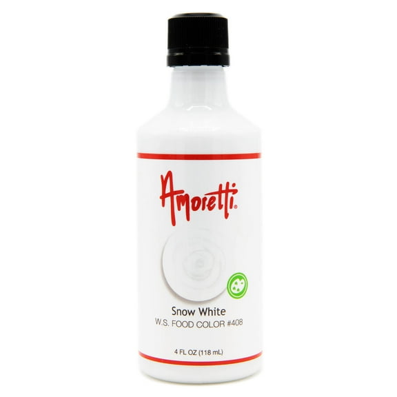 Amoretti - Snow White Food Color Water Soluble - 4 oz