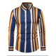 thumbnail image 1 of Camisa informal de manga larga con botones y bandera estadounidense para hombre, camisa de solapa para primavera y otoño, camisa de plumas para hombre, 1 of 6