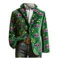 thumbnail image 6 of QSAWXQZ Men's St.Patrick's Day Carnival Blazer Graphic Print Long Sleeve Coat Festival Holiday Party Cardigan Jacket with Pockets 3XL, 6 of 6