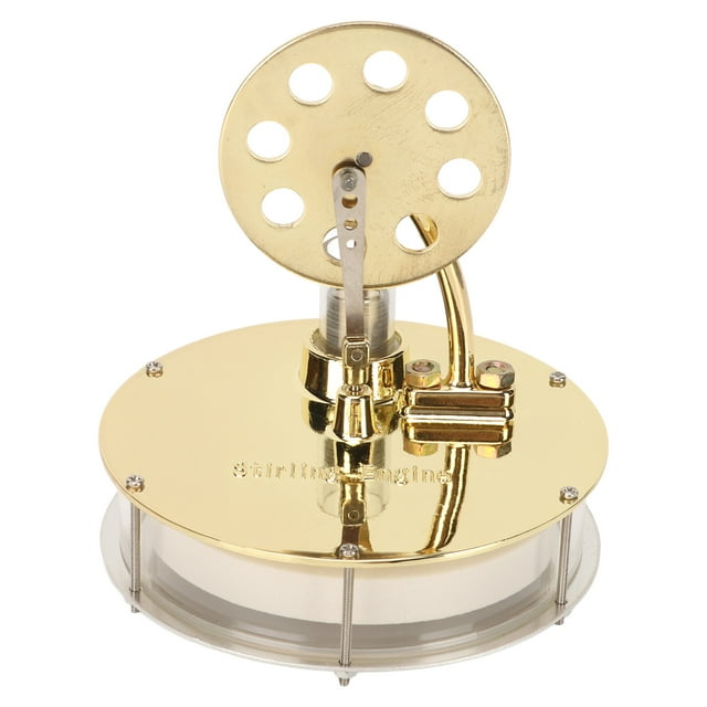 Stirling Engine Motor Model, Low Temperature Zinc Alloy Stainless Steel Electricity Power Generator Model Durable Wearable For Toy ANGGREK Educational Stirling Engine Model