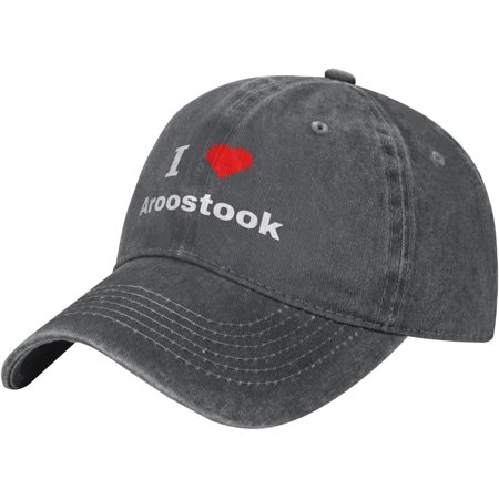Vintage I Love Aroostook Baseball Cap for Men Women Golf Dad Hat Adjustable 100% Cotton Hats
