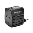 thumbnail image 3 of Kensington International Travel Adapter - Power adapter (BS 1363, NEMA 1-15, Europlug, AS/NZS 3112, 2 x USB) - black, 3 of 7