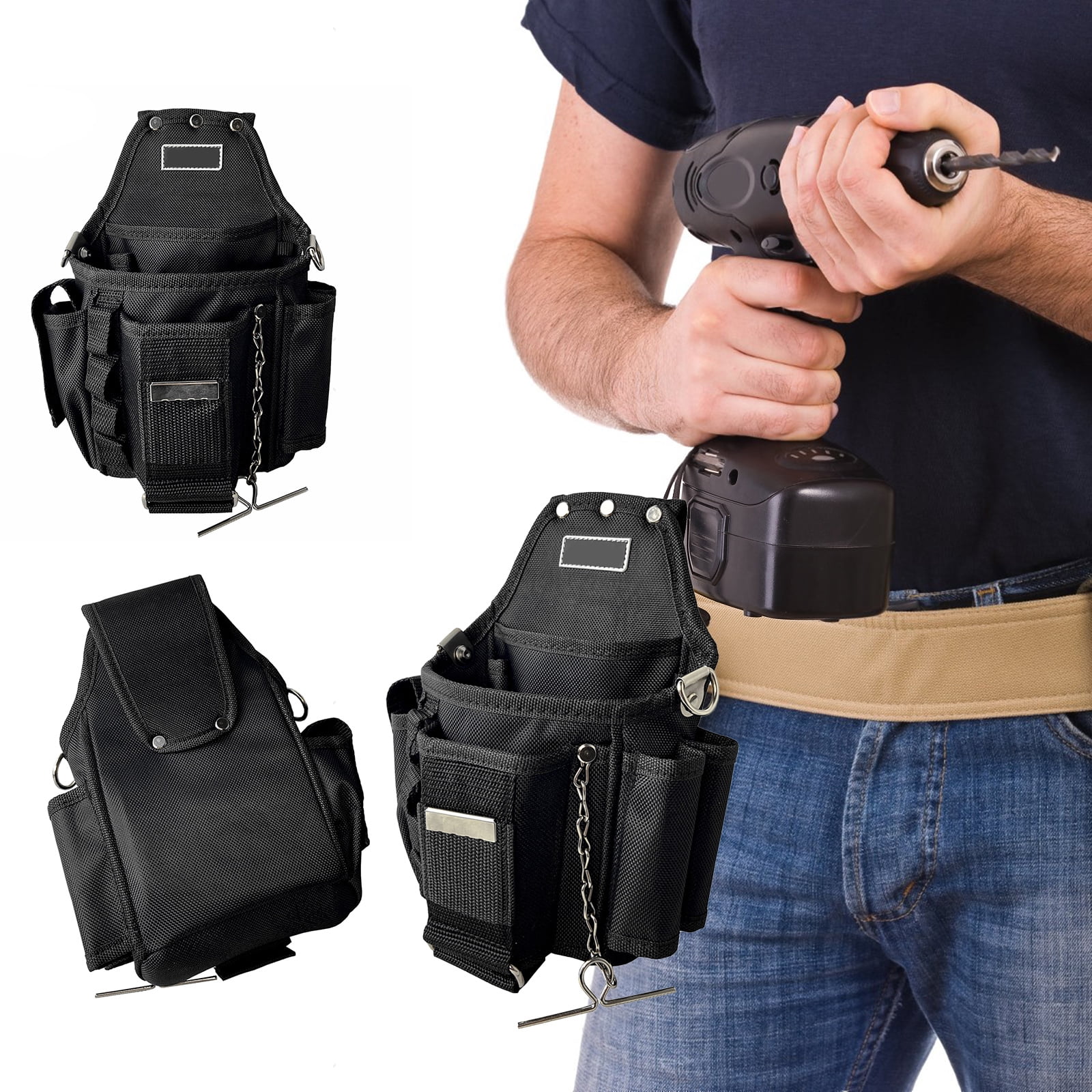 Convenient Canvas Tool Bag for Home Project Functional Electrician Tool Bag Efficient Organization Tool Pouches
