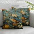 thumbnail image 3 of Leisuo Cover Vintage Garden Lemon Fruit Tree Plant Pillowcase Lemon Fruits with Flowers and Leaves Pattern Throw Pillow Case Cushion Cover for Sofa Bedroom Home Decorative White, 3 of 5