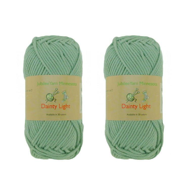 JubileeYarn Dainty Light Yarn - Worsted Weight Cotton - 100g/Skein - 101  Vanilla Cream - 2 Skeins
