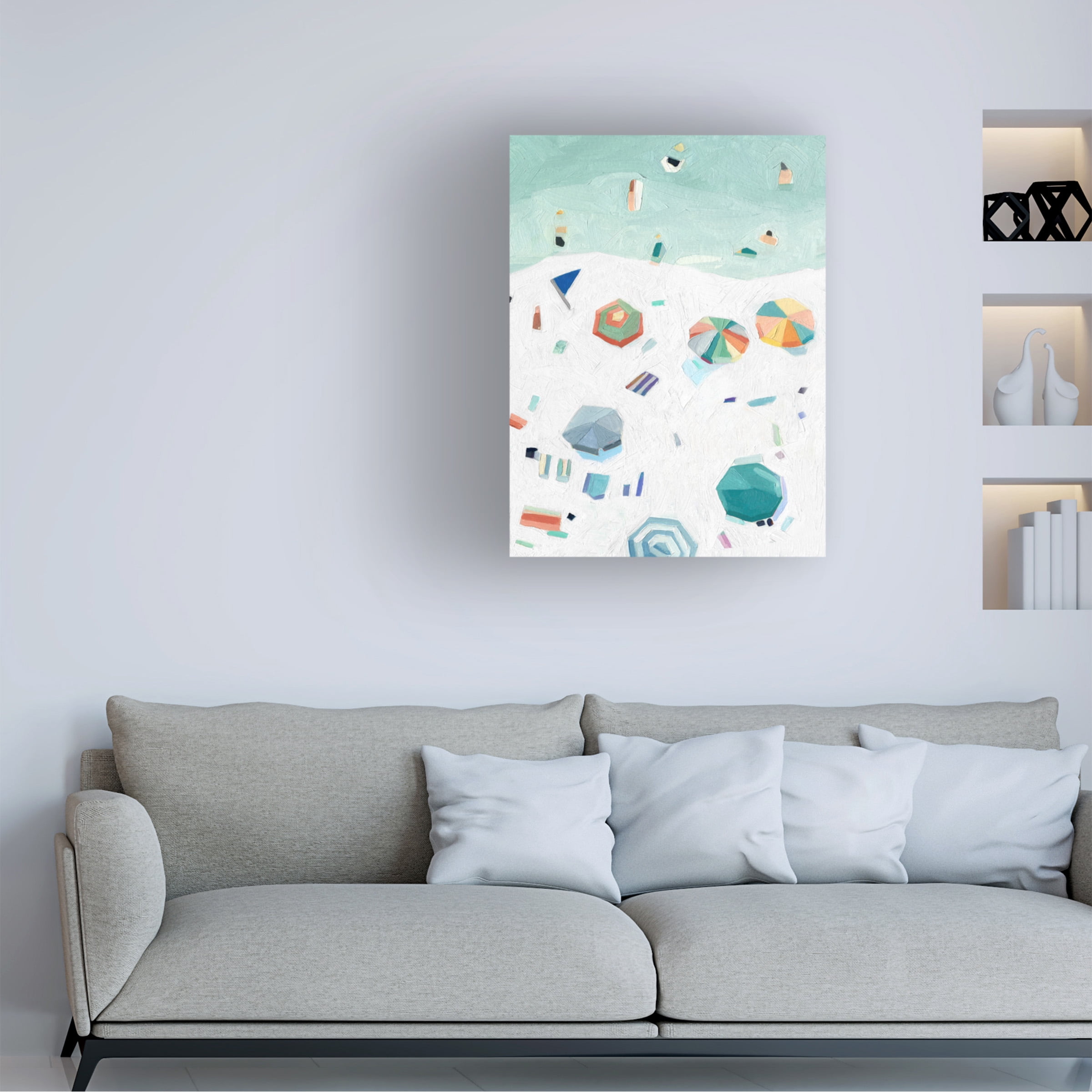 Emma Scarvey 'Beach Vista II' Canvas Art