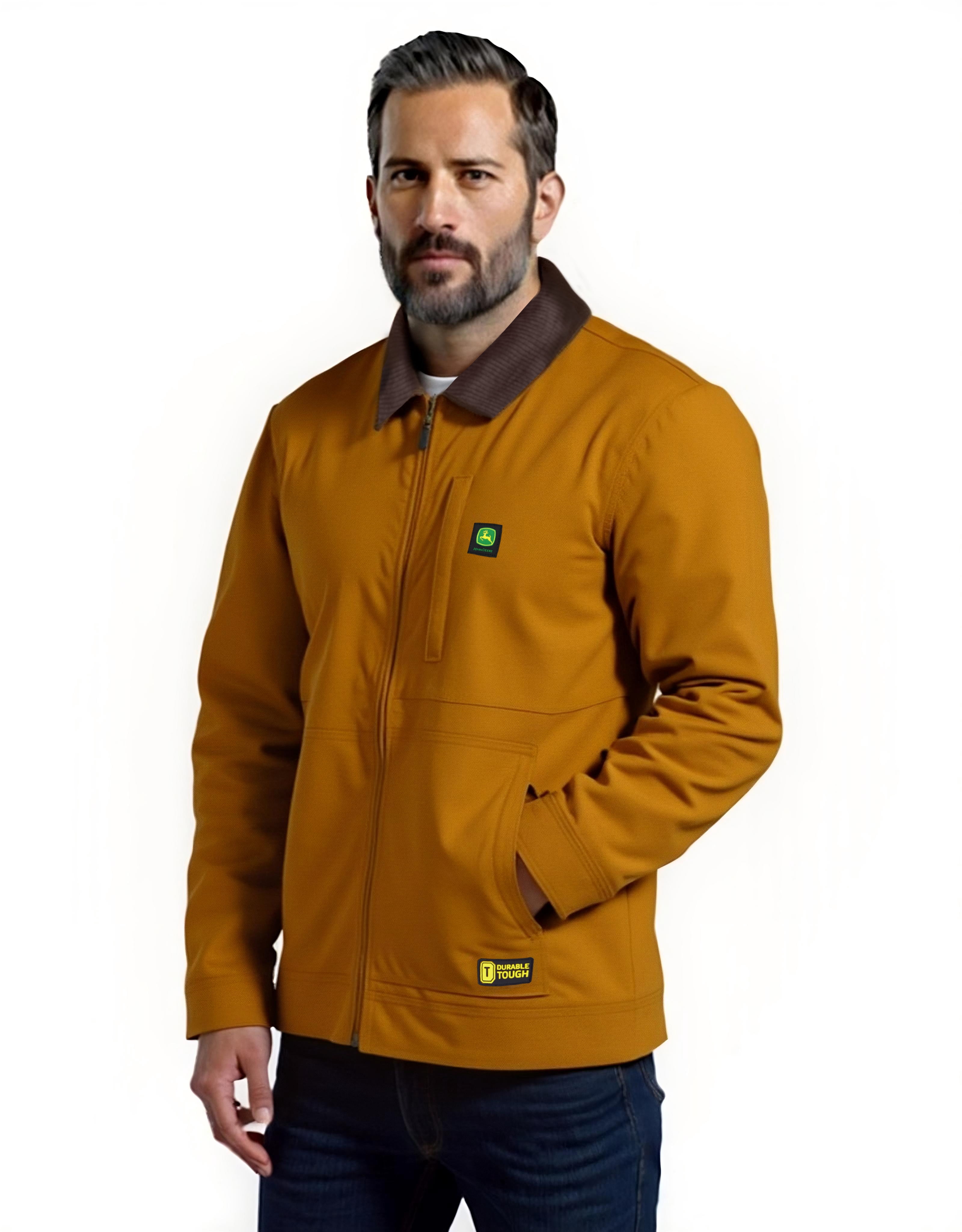 John Deere Men's Duck Quilted Lined Tractor Jacket, Sizes S-3XL