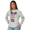thumbnail image 3 of What Look In Guys Boston Terrier Dog Women's Long Sleeve T Shirt Brisco Brands S, 3 of 6