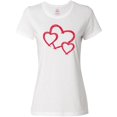 thumbnail image 3 of Inktastic Three Red Hearts Women's T-Shirt, 3 of 5