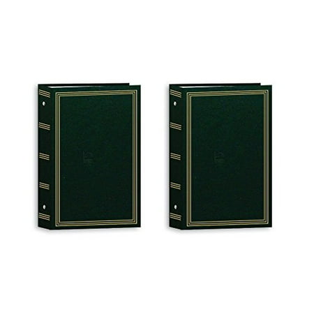 Large Square Album - Pioneer Photo Albums Pocket 3-RING Album 4X6 3-UP 504 Photo Hunter Green - Two Pack