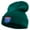 Dk Green, variant on Interstate 405 Embroidered 12 Inch Long Knitted Beanie - Navy OSFM
