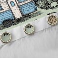 thumbnail image 4 of Erosebridal Blue Adventure Car Black Out Curtains For Boys Girls,Kids Teens Happy Camping Curtains Pack of 2 (42x63 Each), 4 of 6