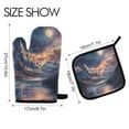 thumbnail image 2 of Yayeee Oven Mitts and Pot Holder Set of 2 Heat Resistant Kitchen Gloves Baking Hot Pad, Ethereal Mountain, 2 of 5