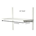 thumbnail image 3 of Kids Reach-In Closet System Organizer, 54"W x 78"H x 14"D, Hanging Rod, Wood shelves and Drawers, White RS1048, 3 of 7