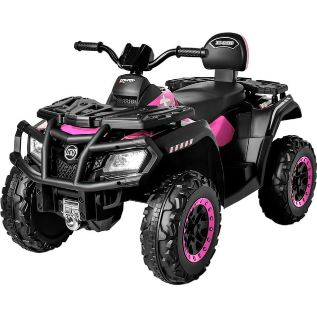 Montable Cuatrimoto Electrica Usb Bluetooth Radio 2 Vel 12v Rosa