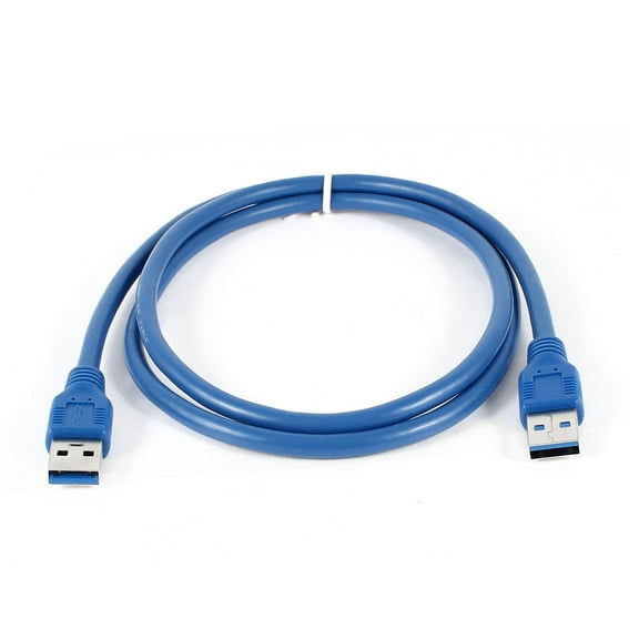 Uxcell Computer Super Speed USB 3.0 A Male to A Male Extension Cable 3.3Ft Blue