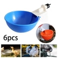 thumbnail image 3 of 6 Piezas Bebederos de Pollo Sunnimix Cuenco de Agua Cuencos de Plástico para Pollitos de Codorniz Azul, 3 of 8