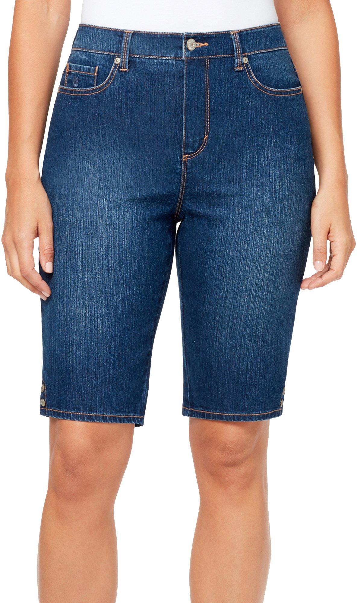 gloria vanderbilt denim bermuda shorts