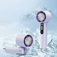 thumbnail image 2 of High-speed handheld folding ice compress fan with digital display, 2 of 10