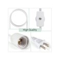 thumbnail image 3 of 2 Pack Extension Hanging Lantern Cord Cable UL 12Ft 360W With E26 E27 Socket Gear Switch + Hooks + 2-Prong US AC Power Plugs, Extra Lighting For Garag, 3 of 4