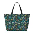thumbnail image 2 of Easygdp Christmas Dinosaur colorful Bolsa de Viaje de Playa de Gran Capacidad, Bolsa Tote Perfecta para la Playa, Escapadas de Fin de Semana y Viajes, 2 of 7
