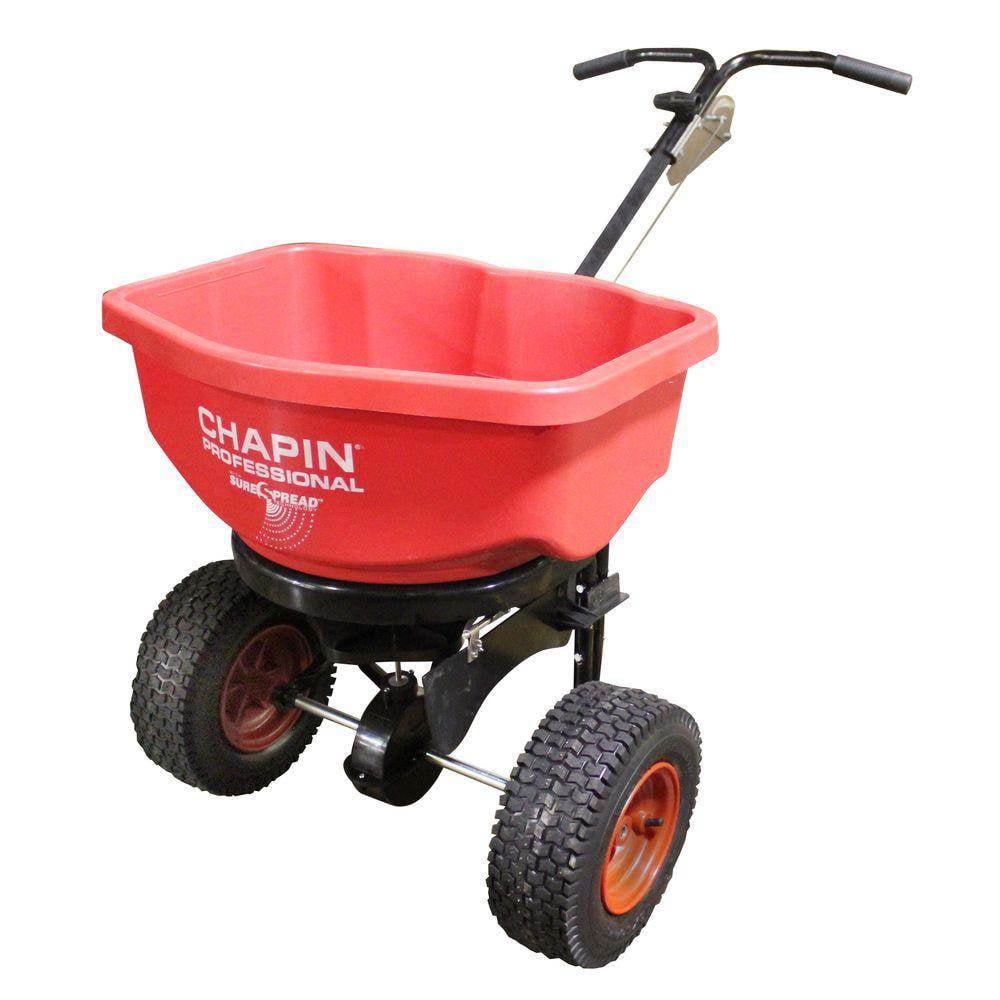 Chapin 82080 Pro 80 Pound Broadcast Seed and Lawn Fertilizer Spreader (2 Pack)