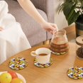 thumbnail image 7 of Xecao Cute Dog for MDF Cork Coaster 4 Pcs,Drink Coasters,Suit for House Warming Gifts New Home ,Coffee Table Decor-Round Shape, 7 of 7