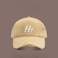 thumbnail image 2 of Womens Vintage Ball Cap Khaki Cute Baseball Cap Flat Cap, 2 of 4