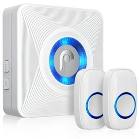 Urbelo 60 Chime Wireless Doorbell Portable Plug In Musical Door Bell Buzzer Long Range Remote