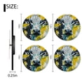 thumbnail image 2 of Battery Operated Wall Clocks with Non-Ticking Sweep Movement,Modern Round Clock Decorative for Bedroom,Office-Abstract Painting Of Black And White Cow(10inch), 2 of 4