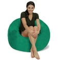 thumbnail image 2 of Chill Sack Bean Bag Chair, Memory Foam Lounger with Micorsuede Cover, Kids, 3 ft, Tide Pool, 2 of 3