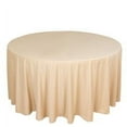 thumbnail image 4 of BalsaCircle 120 in Beige Scuba Polyester Round Tablecloth Party Linens Wedding Events Decorations Supplies, 4 of 8