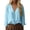 Z02 Blue, variant on Long Sleeve Tshirts Shirts For Women Solid Color Loose Button Classic Elegant Casual Tunic Tops Comfy Soft Summer Work Tee Pullover Outfits White L