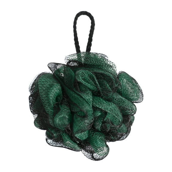 Unique Bargains 1 Pc Bath Shower Loofah Sponge Body Puffs for Bathroom Shower 4.13"x5.12" Green