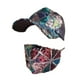 thumbnail image 1 of Gorra de béisbol con lentejuelas brillantes y conjunto de cubrebocas de malla transpirable, sombrero para el sol ajustable para viajes y actividades al aire libre, accesorio de moda., 1 of 6