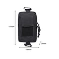 thumbnail image 3 of 100D Nylon cinturón cintura paquete bolsa impermeable Molle teléfono bolsa para senderismo (negro) Ehuebsd Para Estrenar, 3 of 3