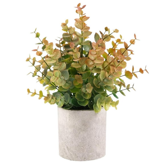 ZMKIAG 2 Pack Mini Halloween Potted Plant Decor - Rustic Farmhouse Style Artificial Topiary Shrubs - Spooky Yet Charming Table Decor for Living Room, Bedroom & Bathroom