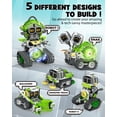 thumbnail image 2 of Set de construcción Opmind Opmind 5 en 1 STEM AI Robot 478 piezas para niños de 6 a 8, 2 of 7